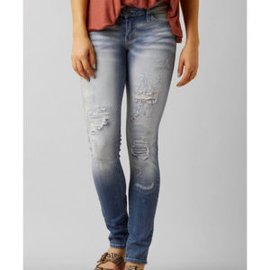 KanCan Low Rise Distressed Skinny Jeans